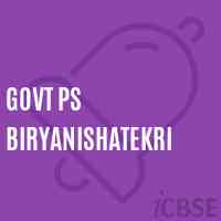 Govt Ps Biryanishatekri Primary School Logo