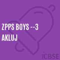 Zpps Boys --3 Akluj Primary School Logo