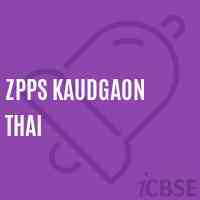 Zpps Kaudgaon Thai Primary School Logo