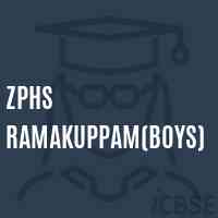 Zphs Ramakuppam(Boys) Secondary School Logo