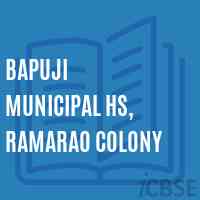 Bapuji Municipal Hs, Ramarao Colony Secondary School Logo