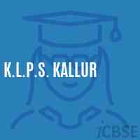 K.L.P.S. Kallur Primary School Logo