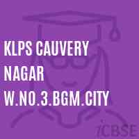 Klps Cauvery Nagar W.No.3.Bgm.City Primary School Logo