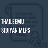 Thaileemu Sibiyan Mlps Primary School Logo