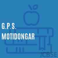 G.P.S. Motidongar Primary School Logo