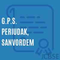 G.P.S. Periudak, Sanvordem Primary School Logo