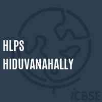 Hlps Hiduvanahally Primary School Logo