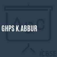 Ghps K.Abbur Middle School Logo