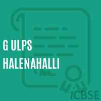 G Ulps Halenahalli Primary School Logo