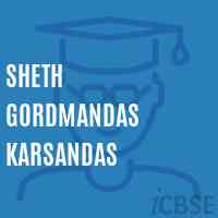 Sheth Gordmandas Karsandas Primary School Logo