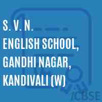S. V. N. English School, Gandhi Nagar, Kandivali (W) Logo