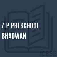 Z.P.Pri School Bhadwan Logo