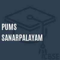 Pums Sanarpalayam Middle School Logo