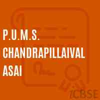P.U.M.S. Chandrapillaivalasai Middle School Logo