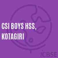 Csi Boys Hss, Kotagiri High School Logo