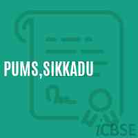 Pums,Sikkadu Middle School Logo