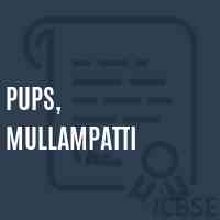Pups, Mullampatti Primary School Logo