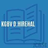 Kgbv D.Hirehal Secondary School Logo