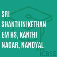 Sri Shanthinikethan EM HS, Kanthi Nagar, Nandyal Secondary School Logo