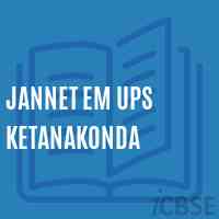 Jannet Em Ups Ketanakonda Middle School Logo