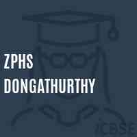 Zphs Dongathurthy Secondary School Logo