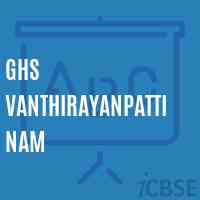 Ghs Vanthirayanpattinam Secondary School Logo