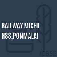 Railway Mixed Hss,Ponmalai Senior Secondary School Logo