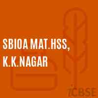 Sbioa Mat.Hss, K.K.Nagar Senior Secondary School Logo