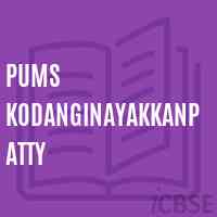 Pums Kodanginayakkanpatty Middle School Logo