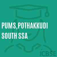 Pums,Pothakkudi South Ssa Middle School Logo