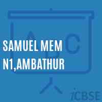 Samuel Mem N1,Ambathur Primary School Logo