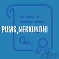 Pums,Nekkundhi Middle School Logo