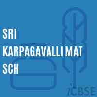 Sri Karpagavalli Mat Sch Middle School Logo