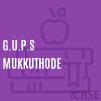G.U.P.S Mukkuthode Middle School Logo