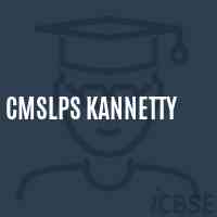 Cmslps Kannetty Primary School Logo