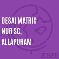 Desai Matric Nur Sc, Allapuram Primary School Logo