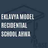Eklavya Model Recidential School Ahwa Logo