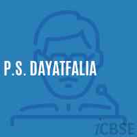 P.S. Dayatfalia Primary School Logo