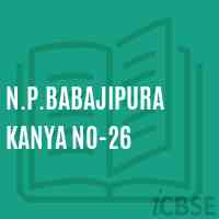 N.P.Babajipura Kanya No-26 Middle School Logo