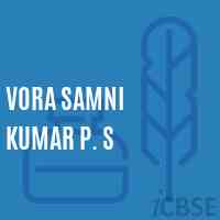 Vora Samni Kumar P. S Middle School Logo