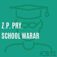Z.P. Pry. School Warar Logo