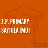 Z.P. Primary Saytola (Mu) Primary School Logo