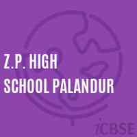 Z.P. High School Palandur Logo