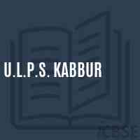 U.L.P.S. Kabbur Primary School Logo