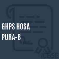 Ghps Hosa Pura-B Middle School Logo