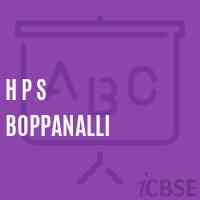H P S Boppanalli Middle School Logo