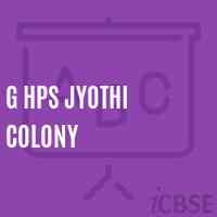 G Hps Jyothi Colony Middle School Logo