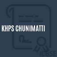 Khps Chunimatti Middle School Logo