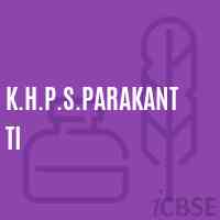 K.H.P.S.Parakantti Middle School Logo