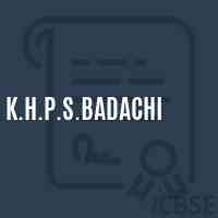 K.H.P.S.Badachi Middle School Logo